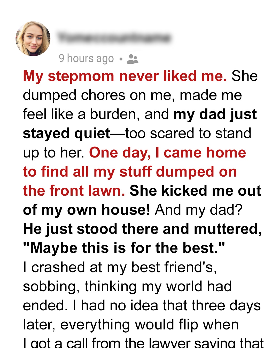 My Stepmother Kicked Me Out While My Father Stayed Silent — Days Later, They Were on Their Knees Begging for Forgiveness