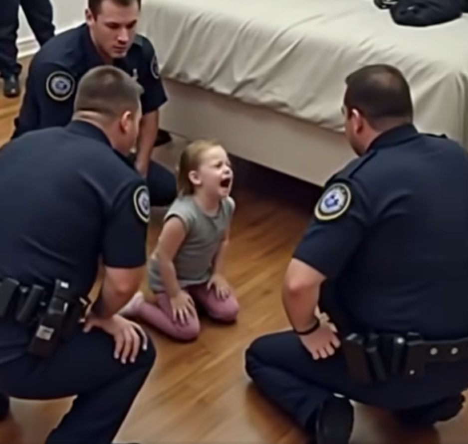 Late one evening, 5-year-old Mia called emergency services in a trembling whisper:“Please come… there’s someone under my bed. I’m really scared.”