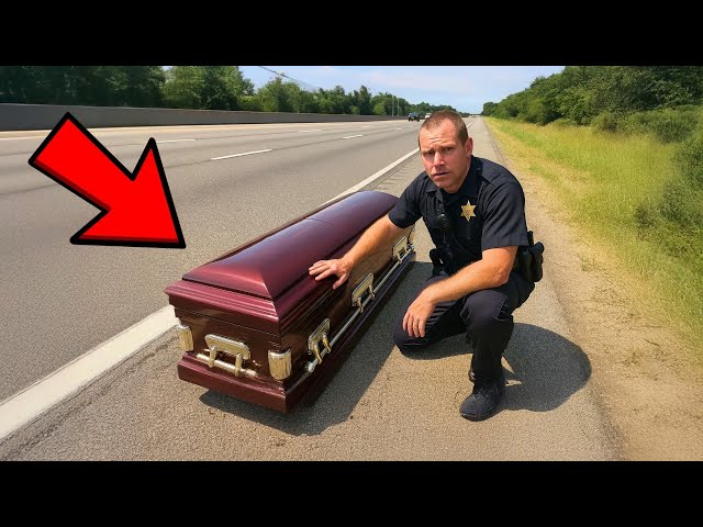 Cop Found a Coffin Dumped on Highway, Opened it and Called for Backup!