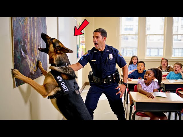 K9 Dog Rips School Painting – What He Uncovered Behind It Changed Everything Forever