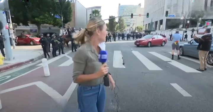 Australian Journalist Struck by Rubber Bullet While Covering LA Protest