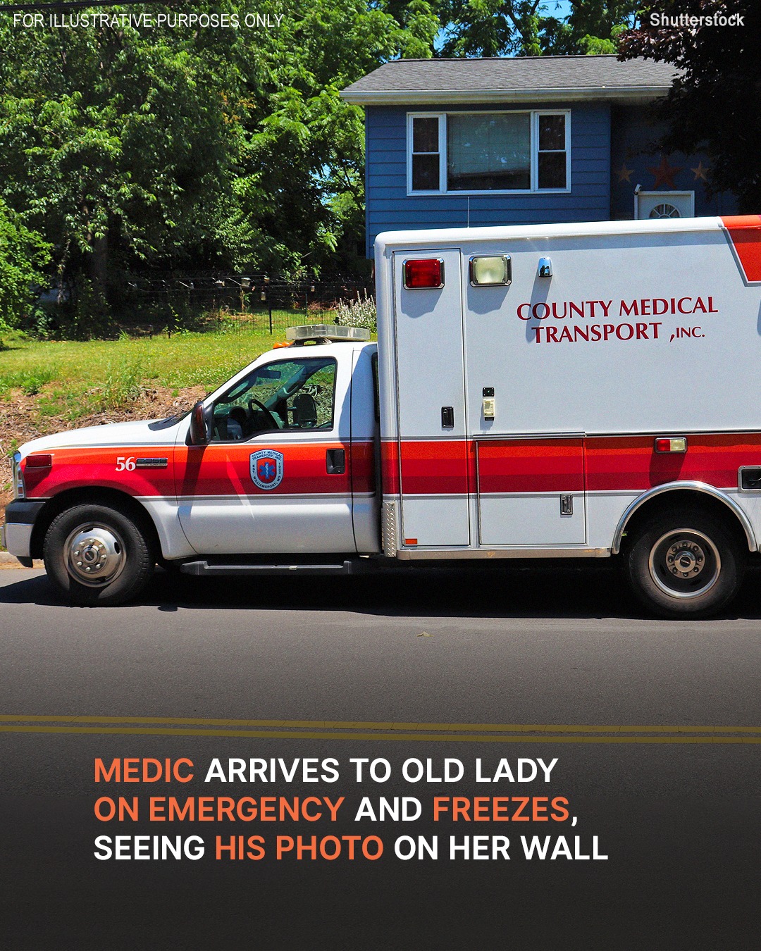 Medic Arrives at Old Lady’s House on Emergency and Is Stunned to See His Photo on Her Wall