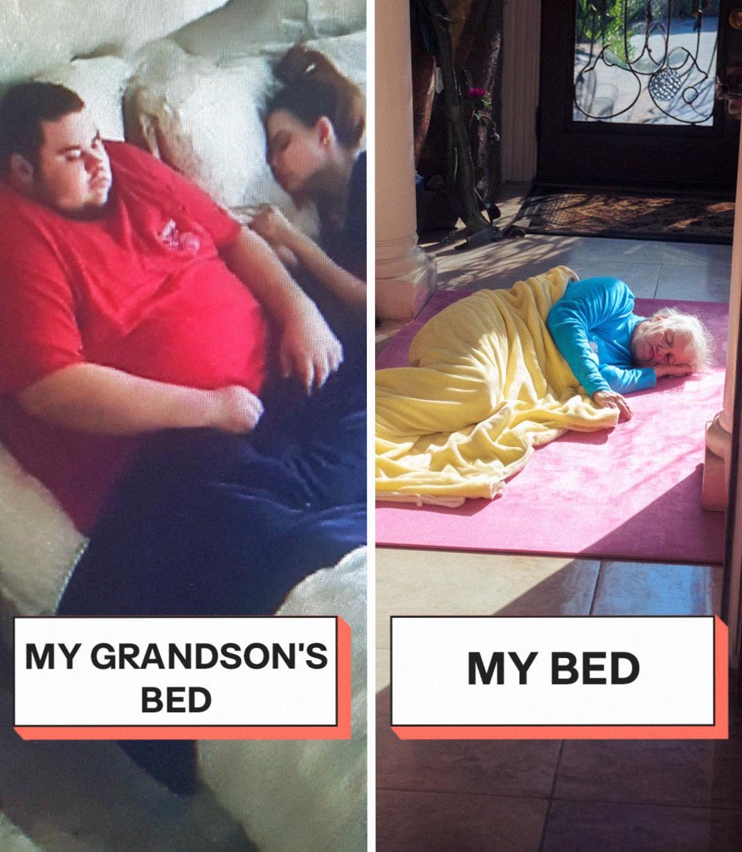 My Grandson Made Me Sleep on the Yoga Mat Not to Pay for a Hotel, Less than 24 Hours Later Karma Hit Him Back